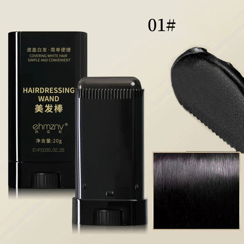 3Color 2in1 Hair Dye Stick Comb Touch-up Temporary Coloring Quick