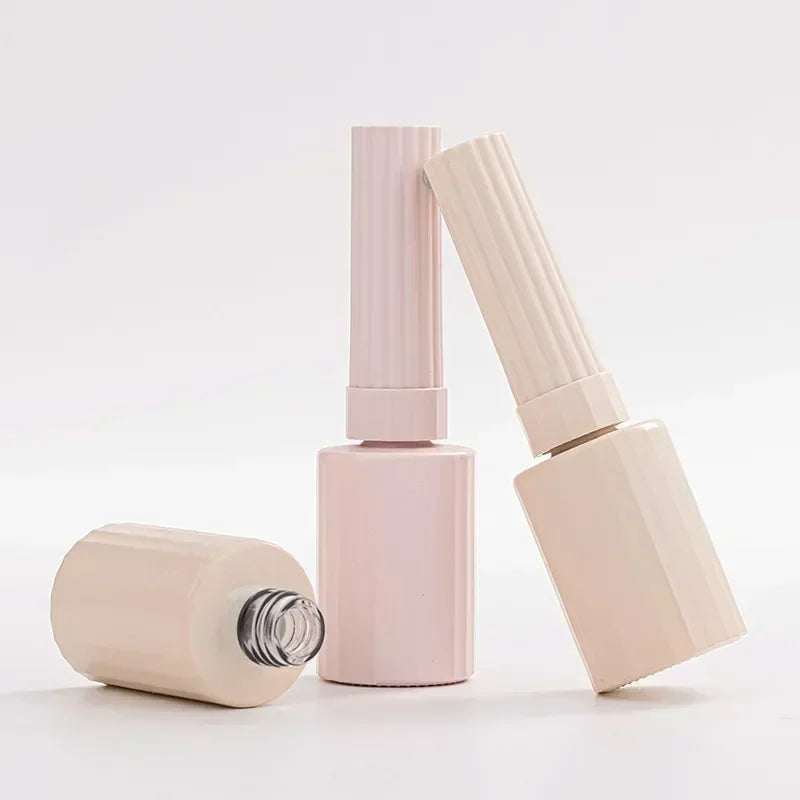 New 10pcs/set 12ml Empty Nail Polishing Bottle Nail Gel Empty Bottle with Brush Glass Empty Blending Bottle Touch-up Container Zpaxo