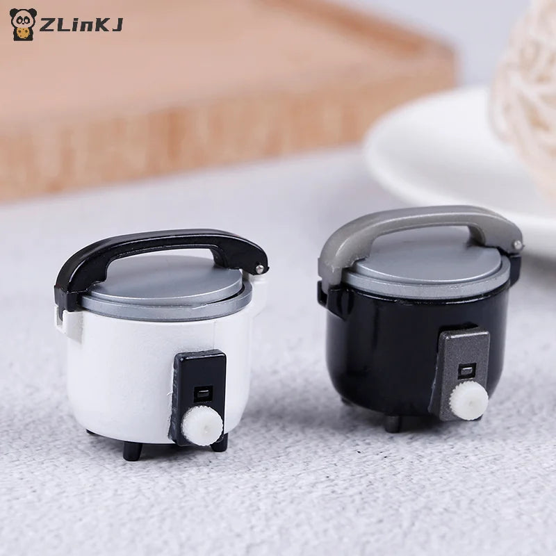 ▶1:12 Miniature Rice Cooker Mini Electrical Appliances Dollhouse Kitchenware Cookware Toys Doll Playing House Accessories Zpaxo