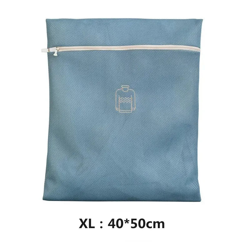 6 Size Embroidery Washing Machine Laundry Lingerie Bag Underwear Bra Socks Wash Net Large Capacity Clothes Storage Organizer Zpaxo XL 40-50cm