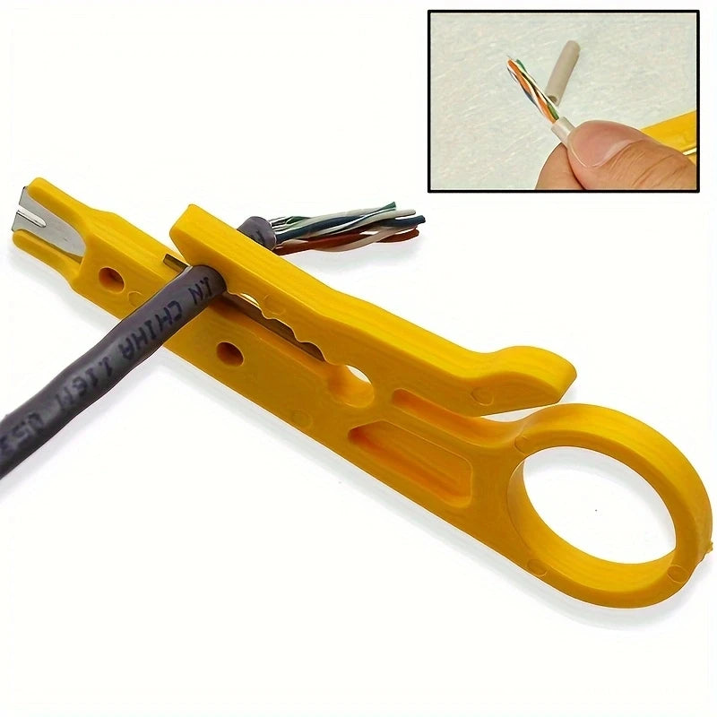 Mini Wire Stripper & Punch Down Tool for Network Cables Wire Stripper Tool Zpaxo Default Title