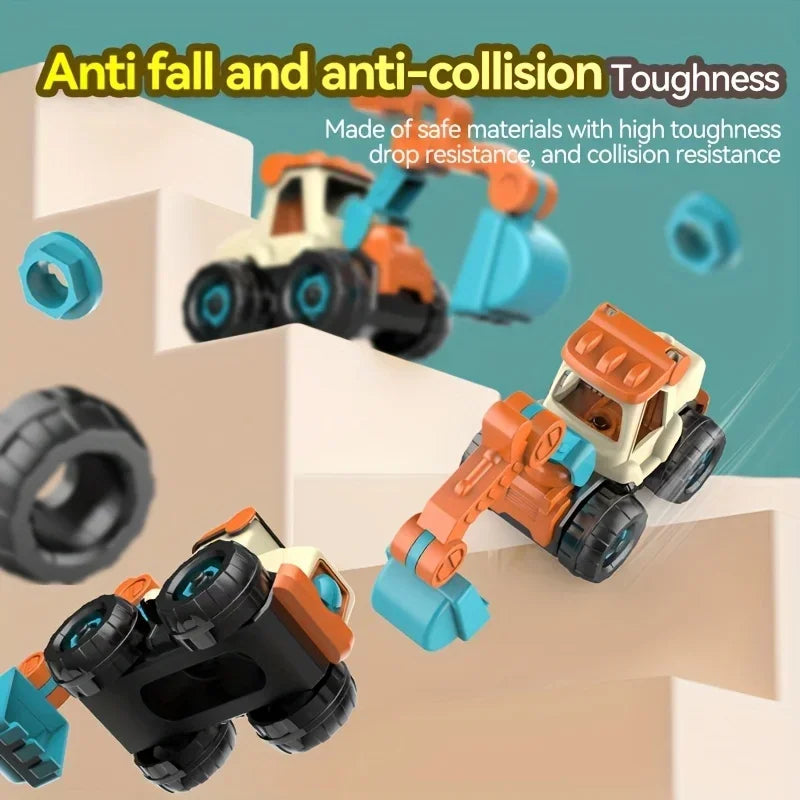 Children's Construction Model DIY Screw-assembly Toy Disassemblable