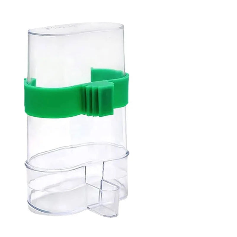 Automatic Bird Water Dispenser Drinking Feeder Transparent Cage