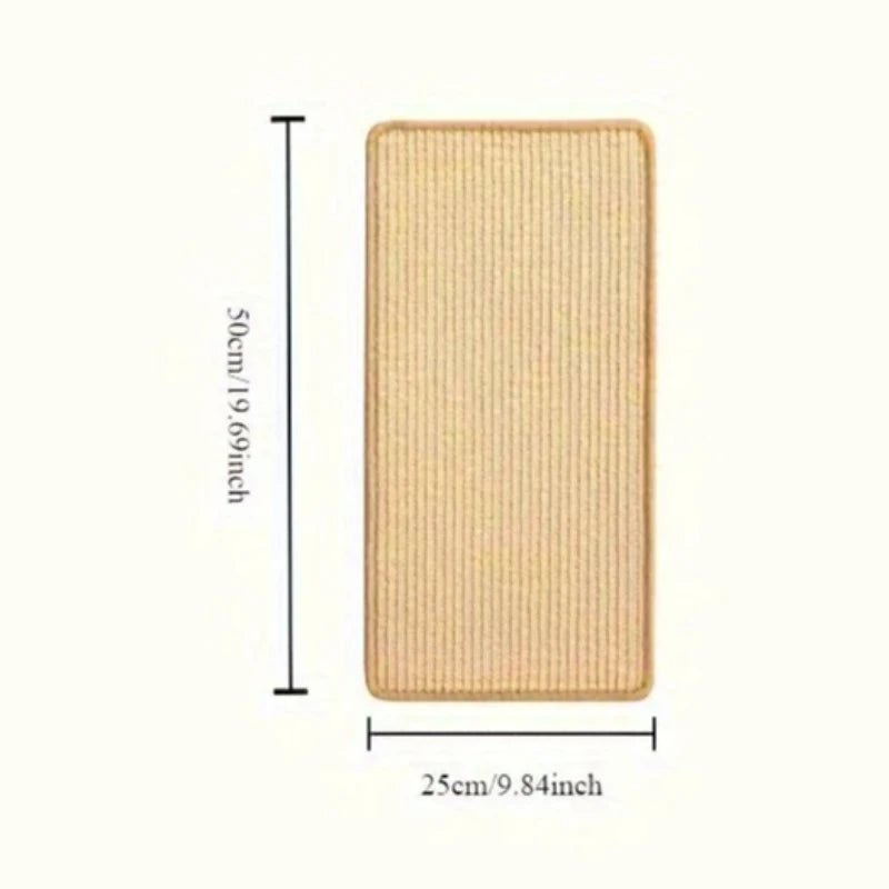 Sturdy Sisal Cat Scratching Board- No Mess, Sofa-Safe Design, Suitable for Exercise and Rest- Perfect Gift for Cats Zpaxo YELLOW 2pcs