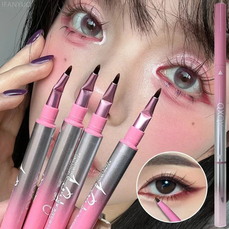 1 Punk Red Eyebrow Eyeliner Gelpencil Angled Brush Smudge-proof