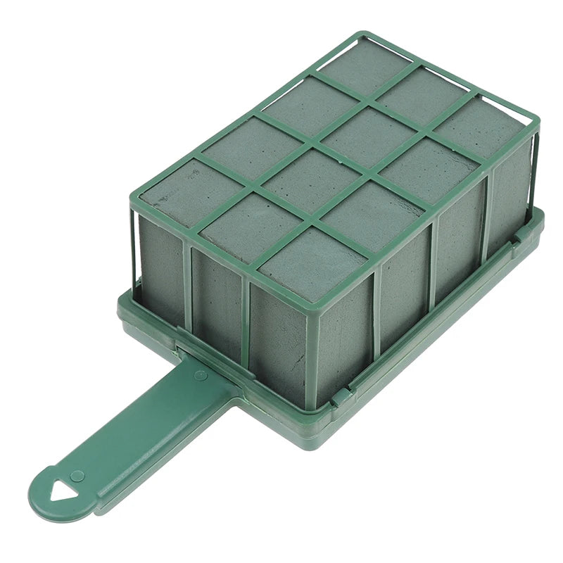 1Pc DIY Rectangle Dry Floral Foam Bricks Flower Holder Flower Stand Foam Blocks Artificial Flower Arrangement Cage With Handle Zpaxo 30cm