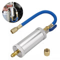 R12 R134A R22 Air Conditioning Car Oil Injection Dye Injection Tool 2 Ounce 1/4" Pure Liquid Oil Coolant Filler Tube Zpaxo Blue one size