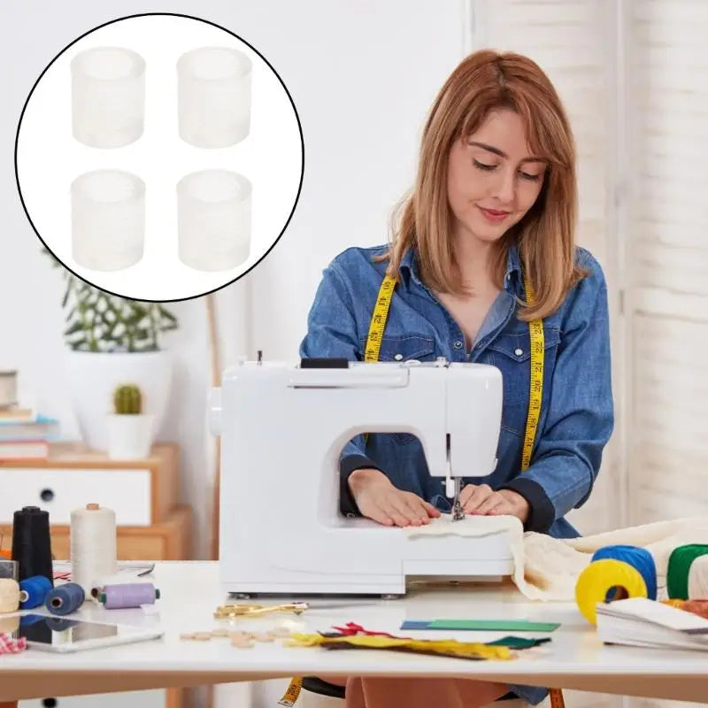 4 Sewing Machine Feet Pad Nonslip Shock Absorbing