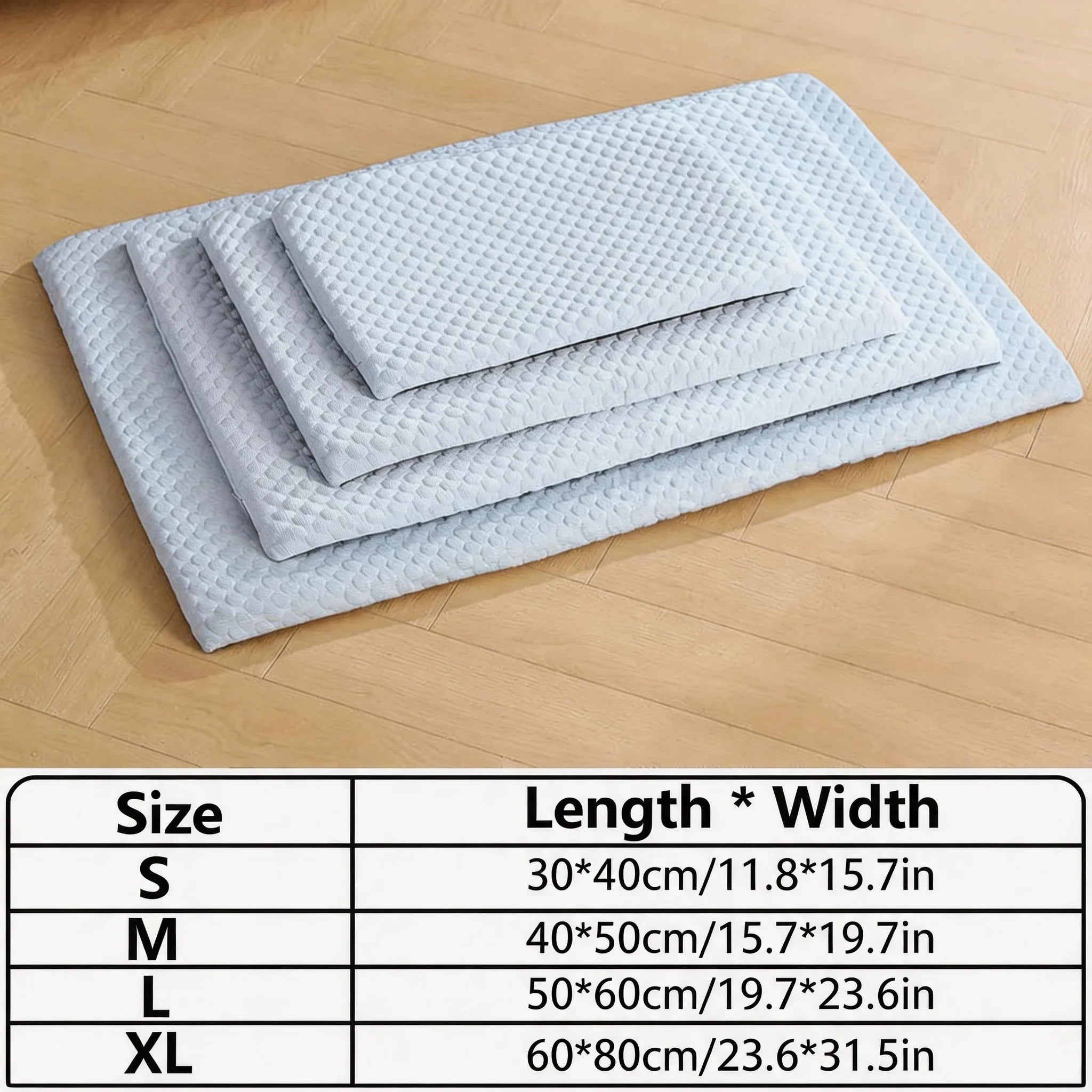 Ice Silk Cooling Pet Mat – Non-Slip Washable Dog & Cat Bed Pad
