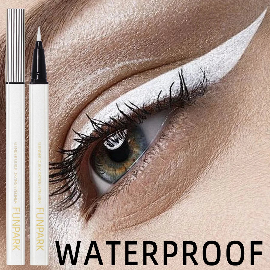 White Liquid Eyeliner Pen Matte Long Lasting Waterproof Eye Liner