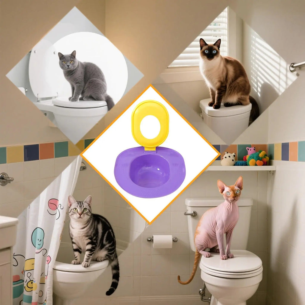 Cat Toilet Trainer Training Reusable Urinal Potty Safe Removable Home
