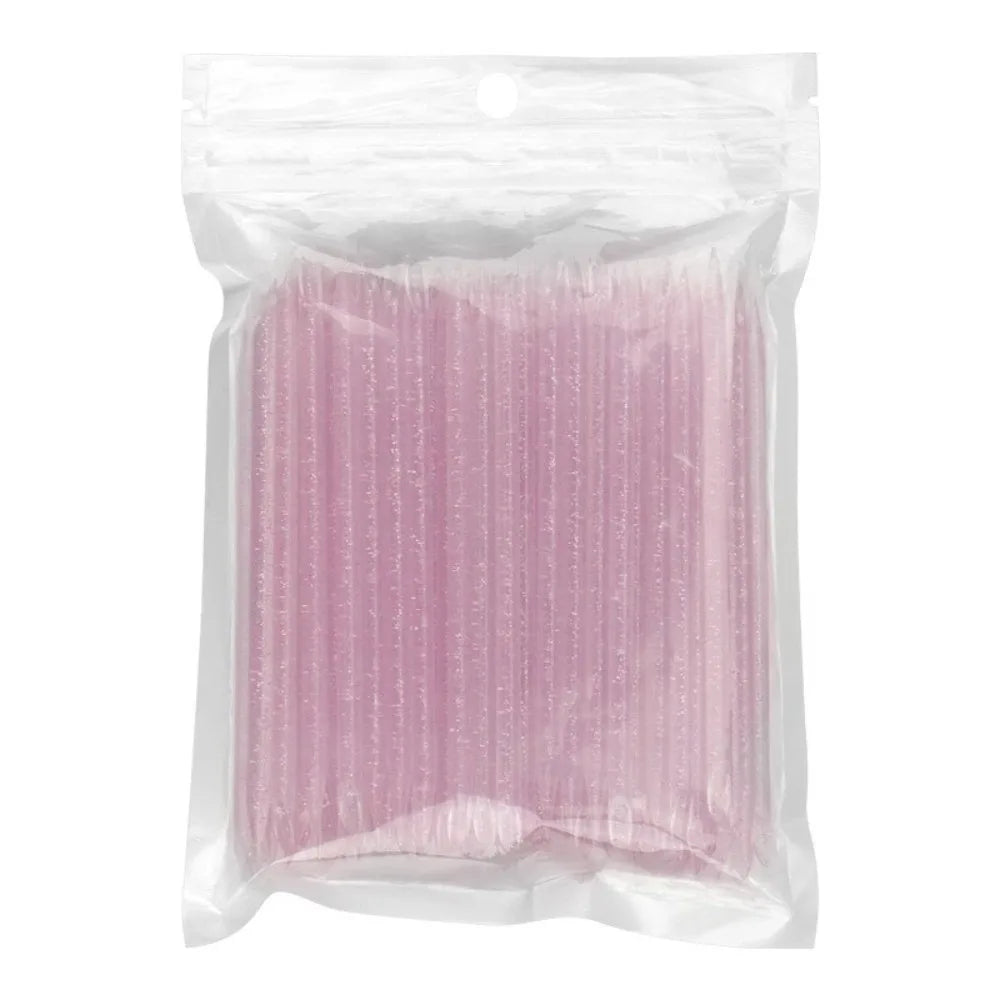 50 Reusable Crystal Stick Material Professional Design Double Head Zpaxo Rose red-7.5-100Pcs