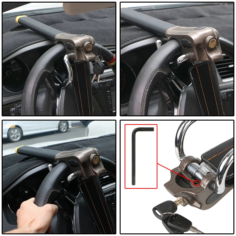 Automobile Steering Lock Car Accessories Foldable Wheel Anti-theft