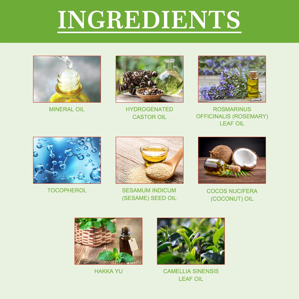 Rosemary Oil for Hair 50ml Scalp Treatment with Coconut Peppermint Oil Nourishing Hair Serum for Shine Strength All Hair Types Zpaxo