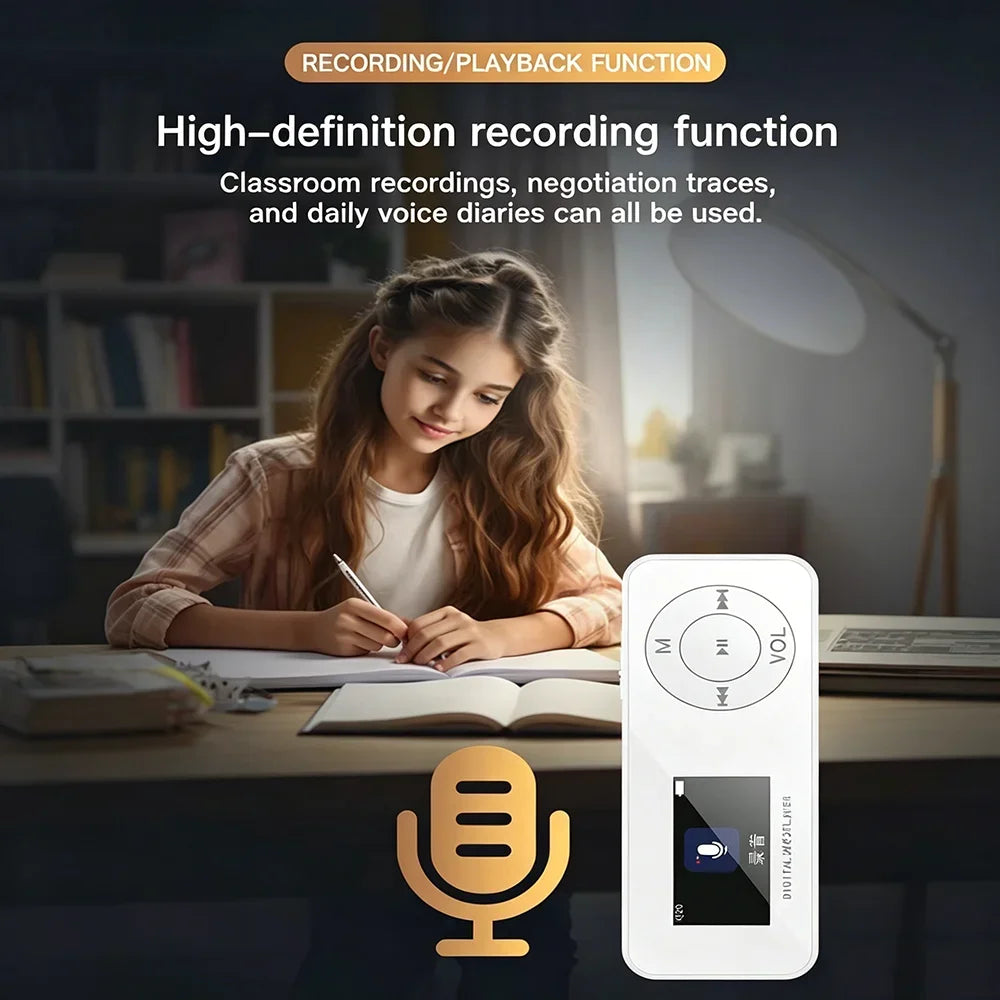 KEBIDUMEI MP3 Player Screen Bluetooth 5 3 Student Walkman Portable