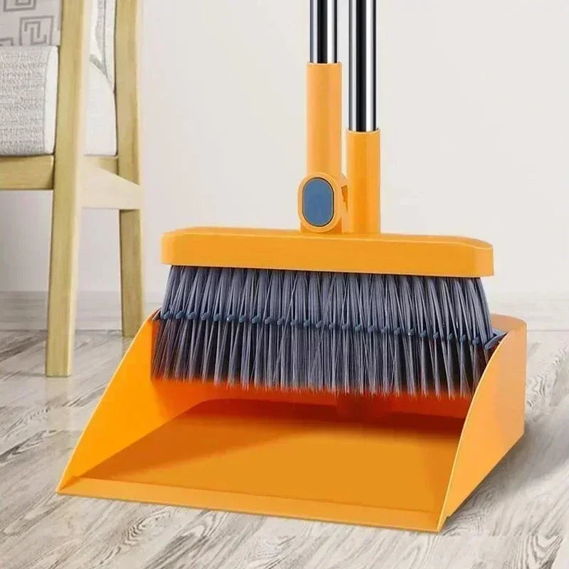 Foldable Broom & Dustpan Set – Floor Sweeping Kit with Brush Broom & Dustpan Set Zpaxo