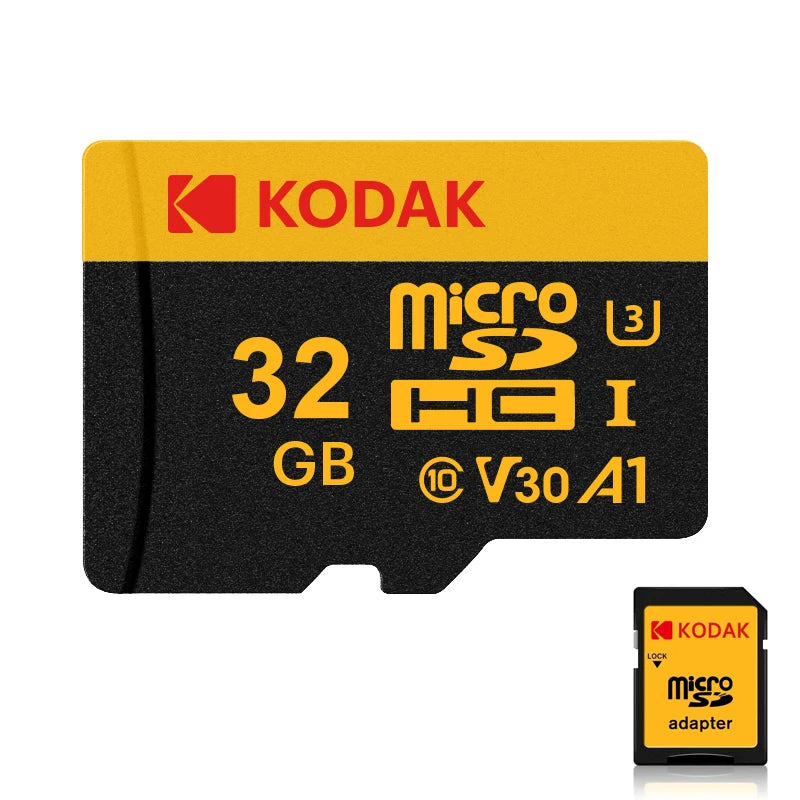 KODAK Mobile Memory Card 256GB Recorder Storage High Speed 128GB monitoring SD Card 64GB 32GB TF Gaming Microsd Class10 U3 V30 Zpaxo 32GB