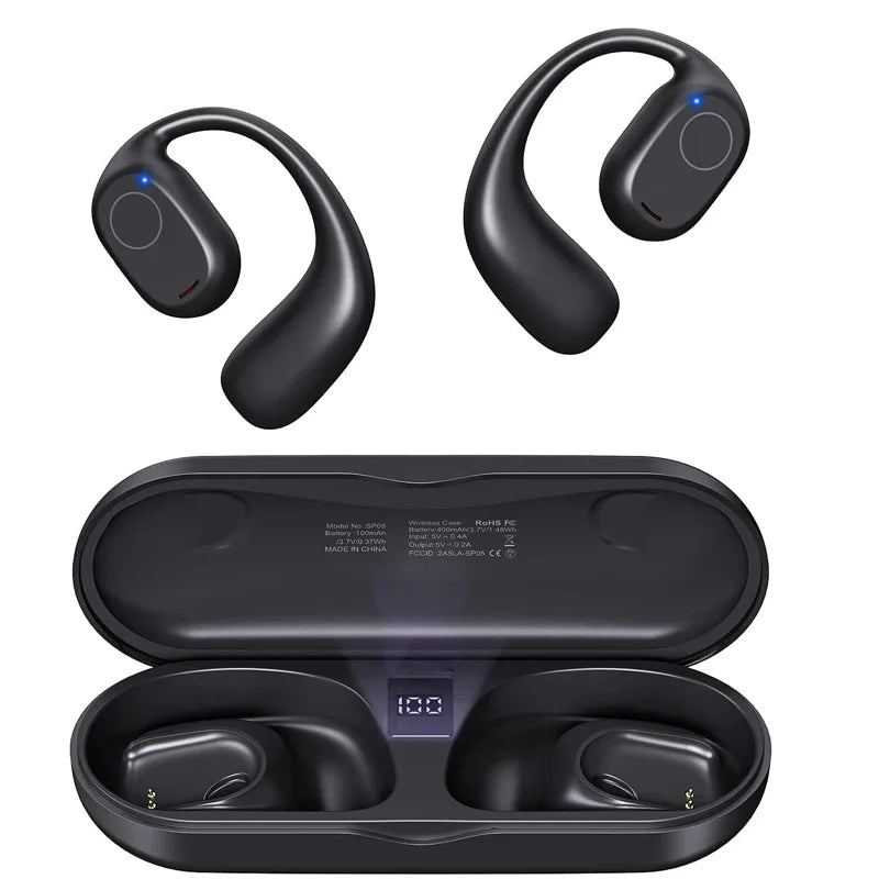 UYUXIO Open Ear Headphones Bluetooth 6 0 Wireless Sports Earbuds