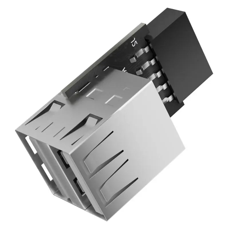 652F Plastic Metal 9Pin to USB2.0 Adapter For Connecting Devices To Motherboards Zpaxo