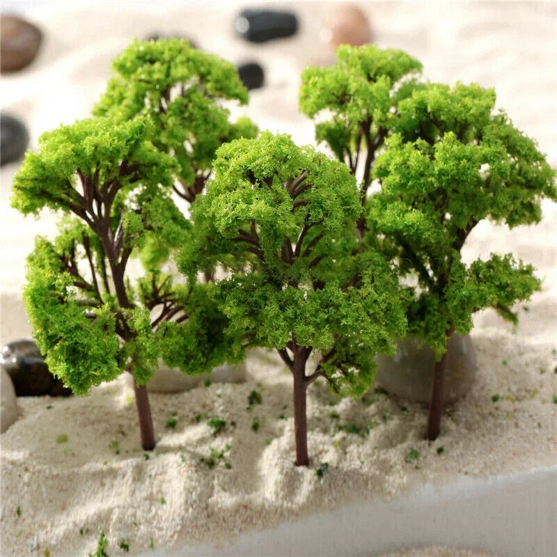 Miniature Model Trees 4–8cm | Railway Fairy Garden DIY Decor