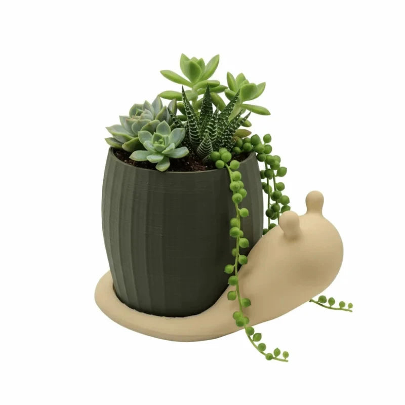 Creative Snail-shaped Planters Desktop Succulent Pots Vases Cute