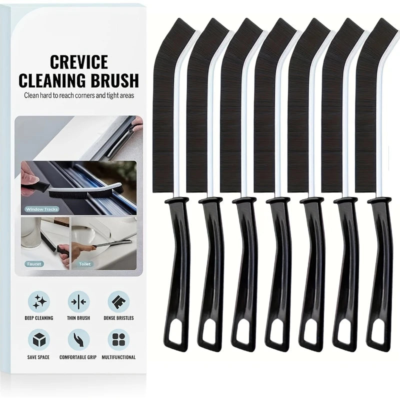 Household Cleaning Brush Bathroom Scrubber Radiator Crevice Cleaning Brush Multifunctional Thin Brushes Long Handle Ergonomic Zpaxo