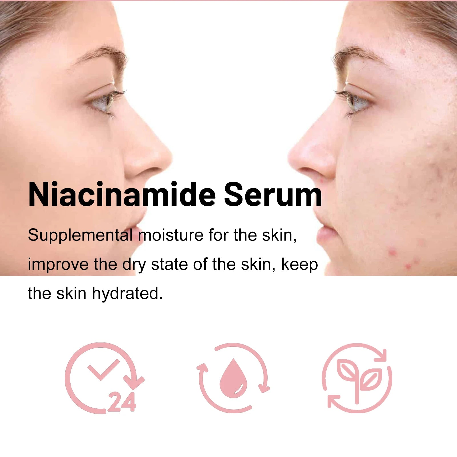 Nicotinamide Brightening Serum Nourishing Gentle Moisturizing Firming Tender Anti-Aging Wrinkle Shrink Pores Long Repair Essence Zpaxo