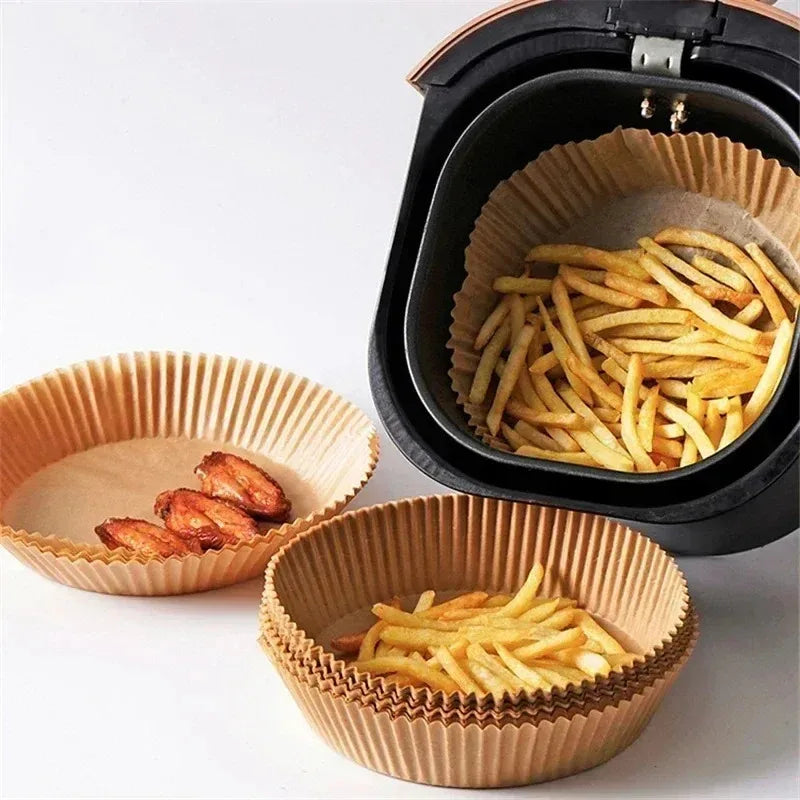 Disposable Air Fryer Parchment Paper Liners – 50/100/200 Pack