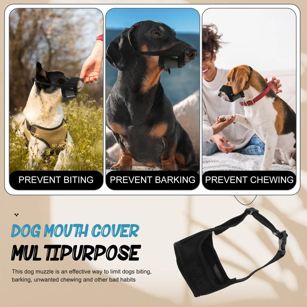 Dog Muzzle Anti-bite Breathable Comfortable Mouth Cover Effective