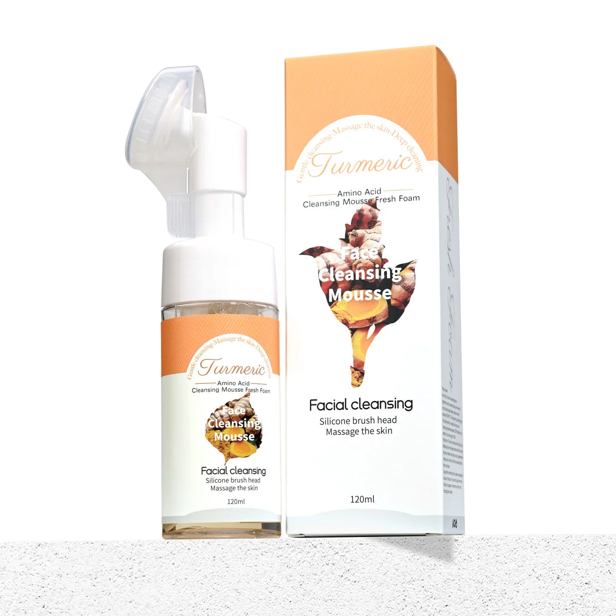 Turmeric Cleansing Mousse – Brightening Oil-Control Cleanser Facial Cleanser Mousse Zpaxo