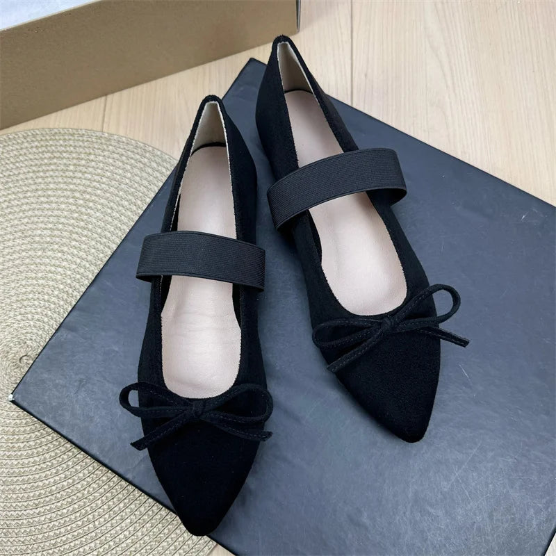 Flat Shoes for Women Spring and Autumn Red 2025 New Mary Jane Ballet Plus Size Women's Shoes Ladies Loafers Women zapatos Zpaxo 12 44
