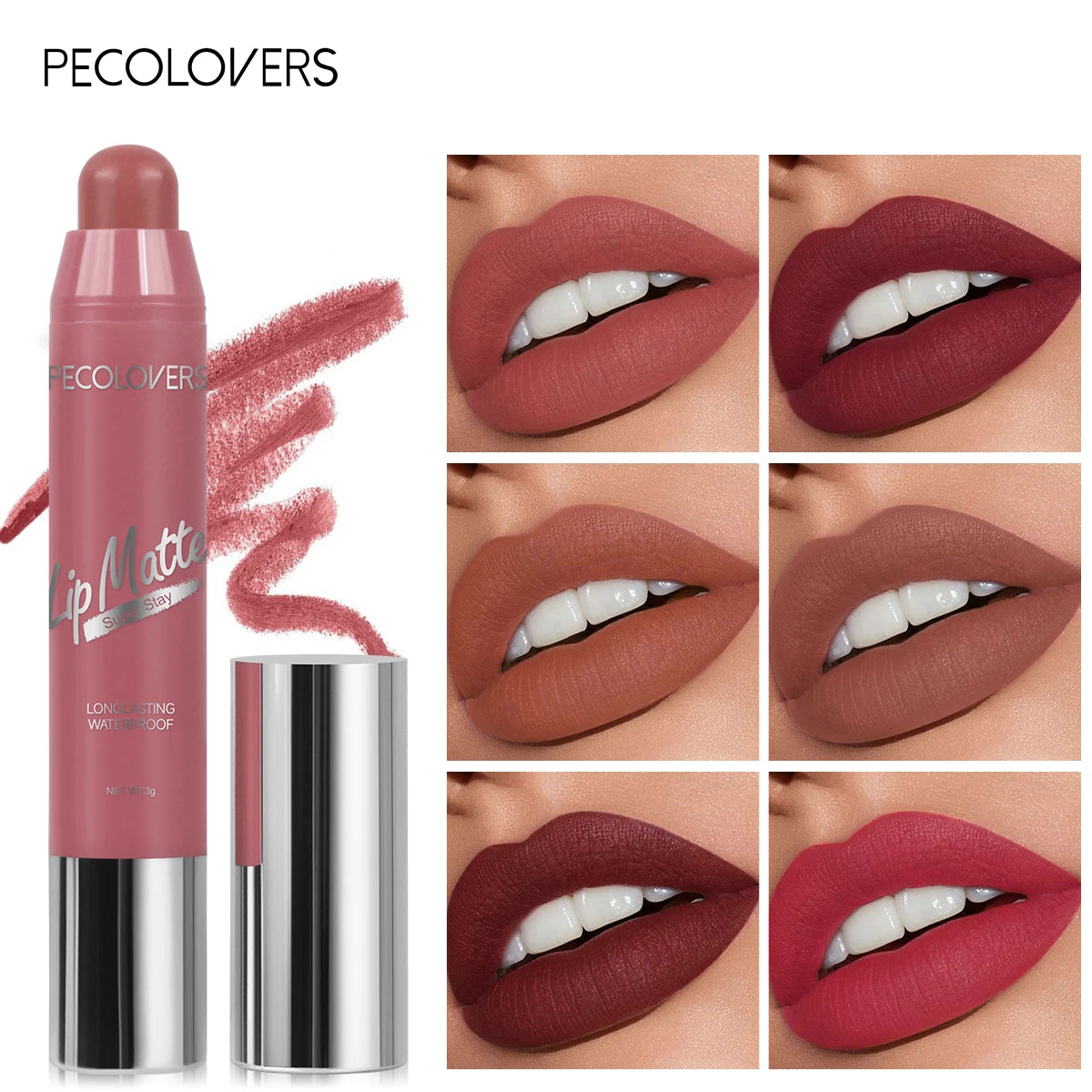 Velvet Matte Lipstick Moisturizing Waterproof Lasting Nude Apricot Lip Tint Non-stick Cup Lip Gloss Lipstick Cosmetics Make Up Zpaxo