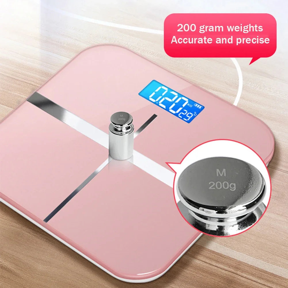 Intelligent Weight Scale HD Display Digital Body USB Charging
