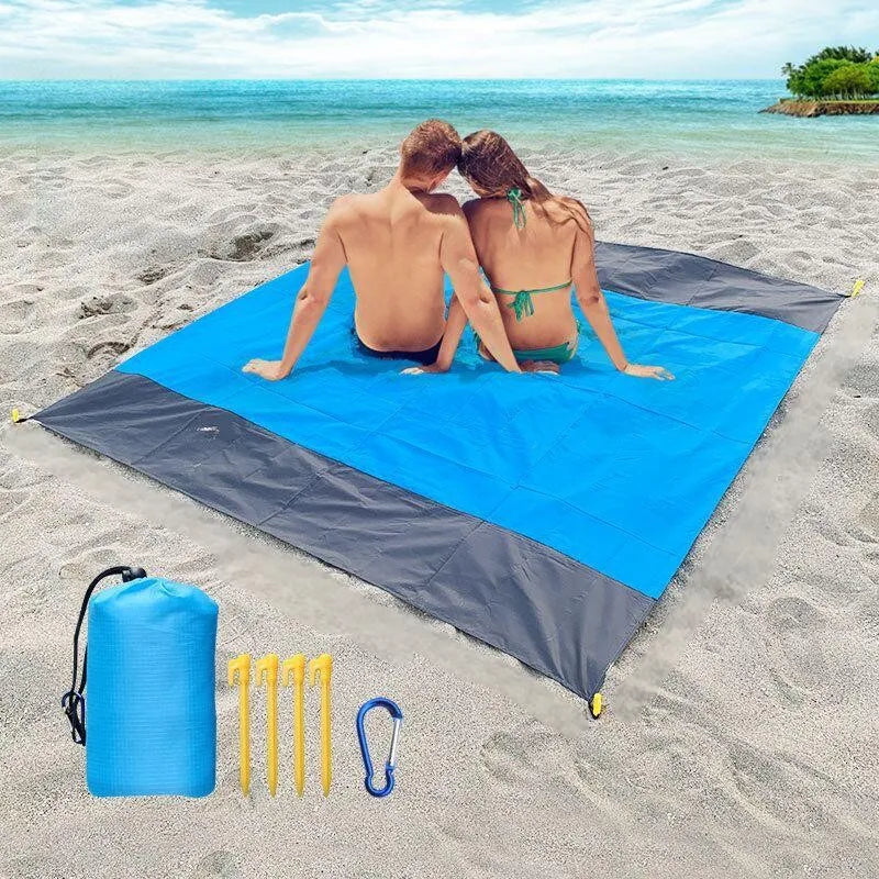 Camping Mat 4 Foldable Corner Stakes Suitable Outdoor Travel Vacation Zpaxo