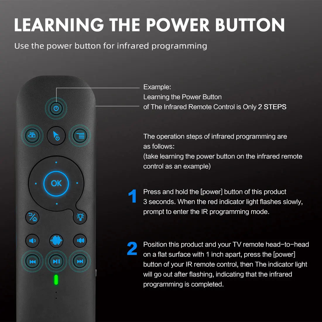 G60S Backlit Gyroscope 2.4G Wireless Voice Air Mouse Russian English Keyboard Smart Remote Control For Android TV BOX X96 TX6 Zpaxo