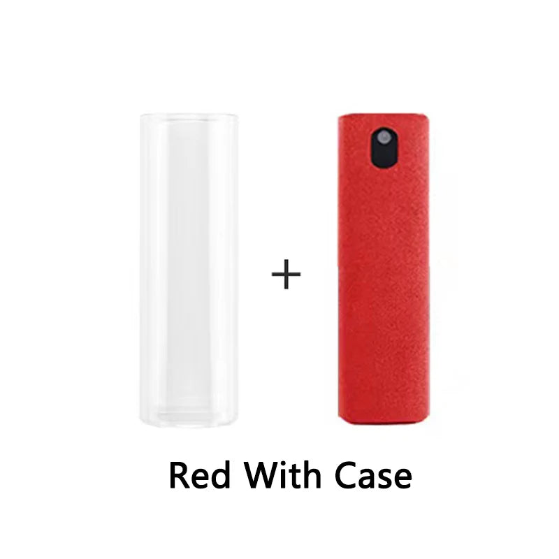 1 Phone Screen Cleaner Spray Portable Tablet Mobile Touch Microfiber Zpaxo Red-Case-Liquid