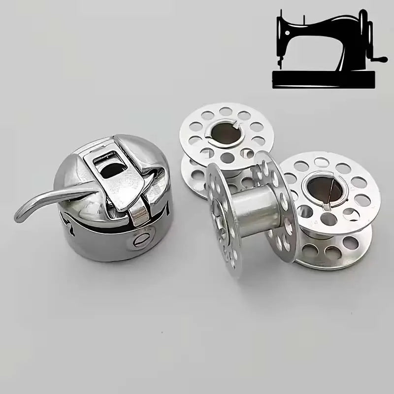 Bobbin Case & 3 Metal Bobbins – Sewing Machine Accessories Sewing Machine Parts Zpaxo 4pcs set