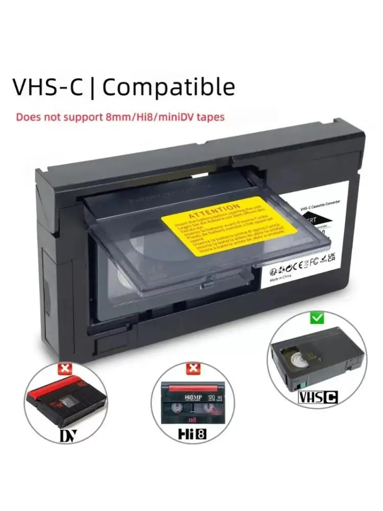 652F Small Camcorder Tape Viewing Shell Home Video Deck Use VHSC Zpaxo CN