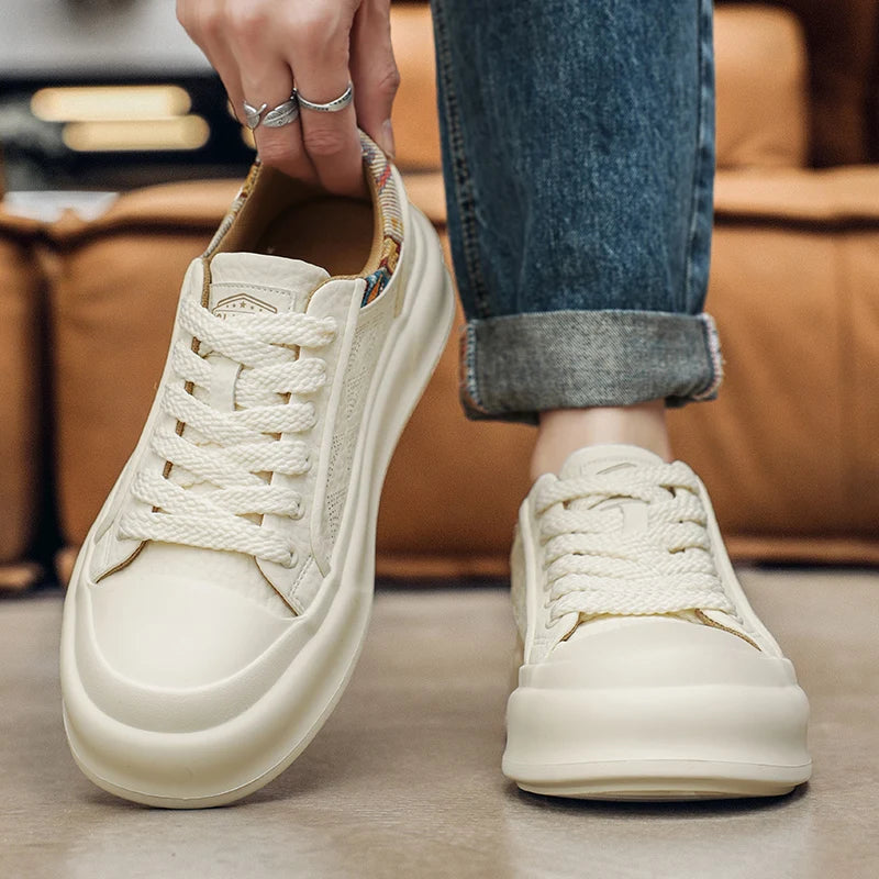 Men's Casual Sneakers Luxury Trainer Shoes Breathable Race Running