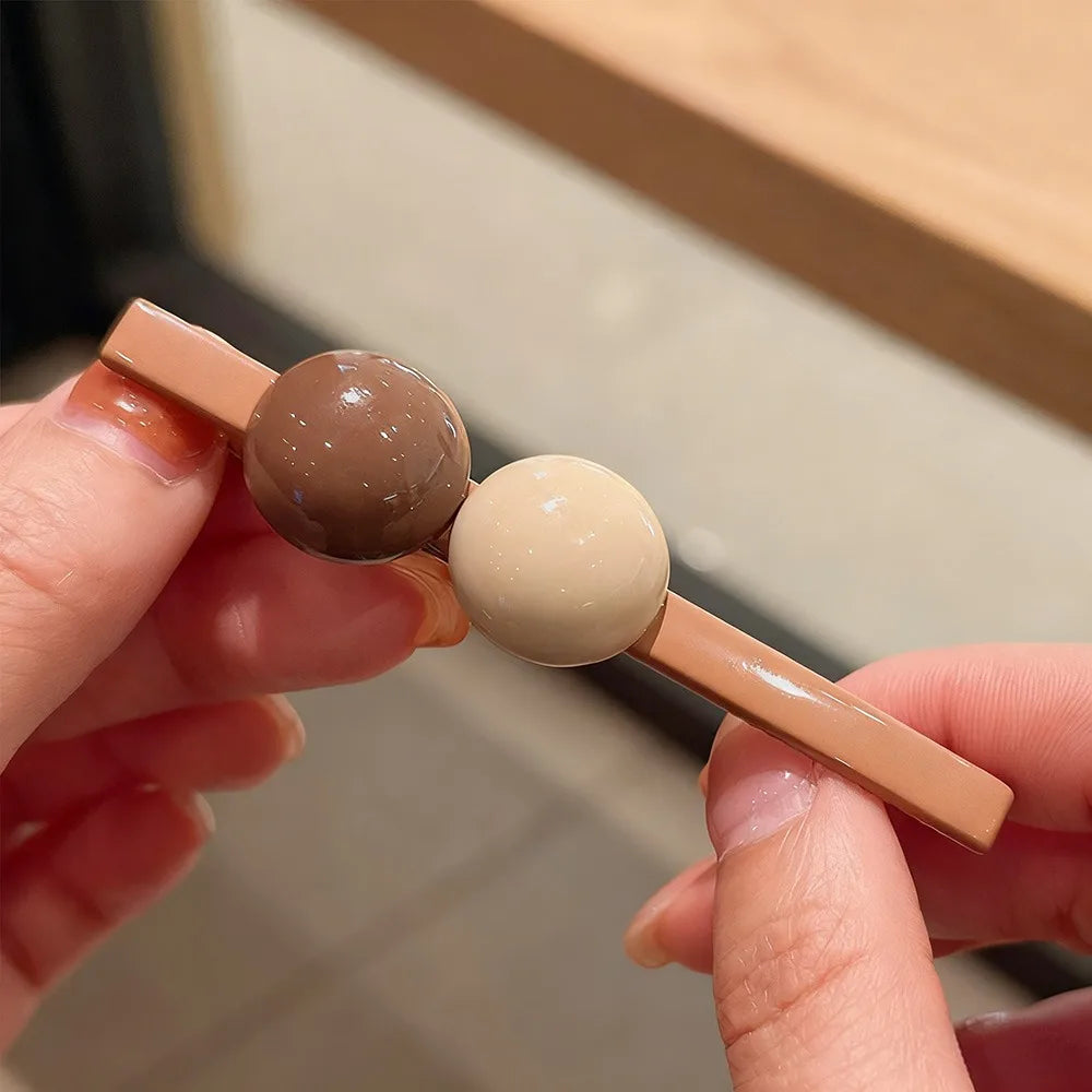 Gifts Candy Hairpin Sweet Minimalist Hair Clips Side Clip Women Zpaxo Coffee