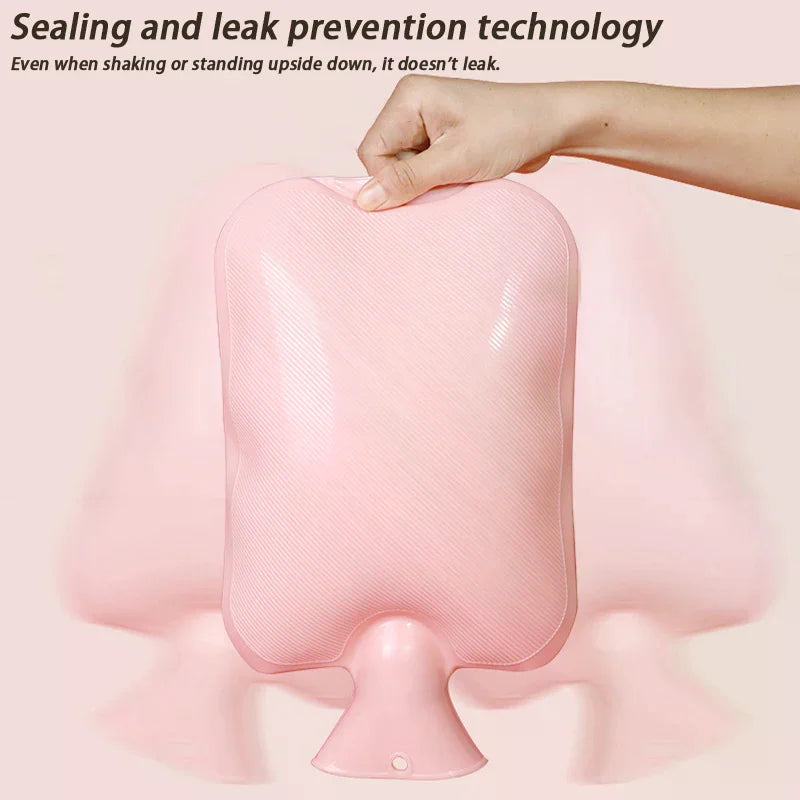 Plush Water Bottle Leak-proof Large-capacity Bed Abdomen Warmer Soft Zpaxo