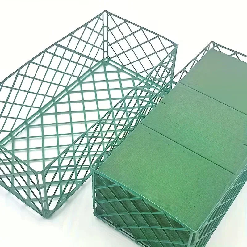 5 10 Plastic Floral Foam Cage Holders Flower Bracket Rectangle Mud Zpaxo
