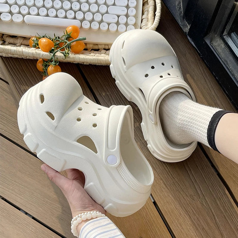 SHAJI Ladies Cloud Clogs Summer Platform Non Slip Sandals Fashion
