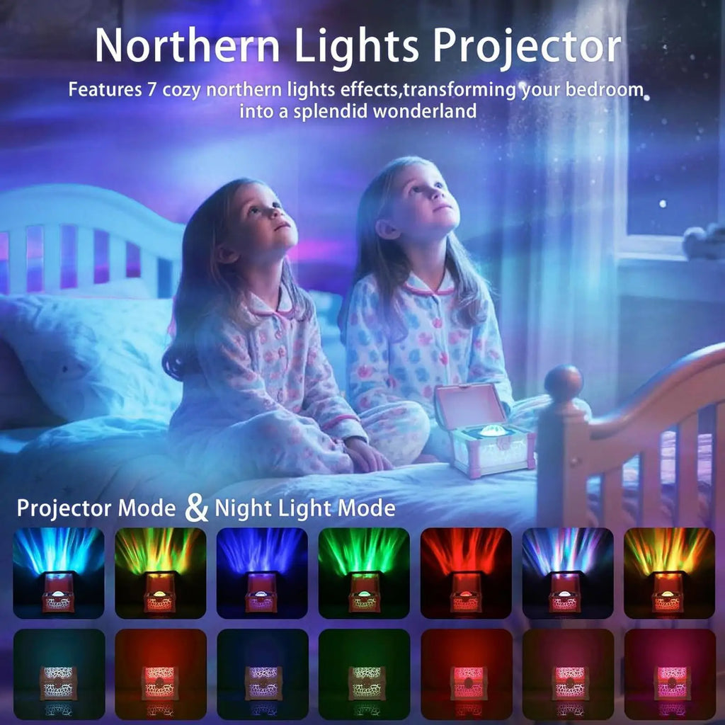 Galaxy Projector Dimmable Cool Remote Control Magic Chest LED Projector Night Lamp For Kids Adults Boys Girls Women Mom Daughter Zpaxo