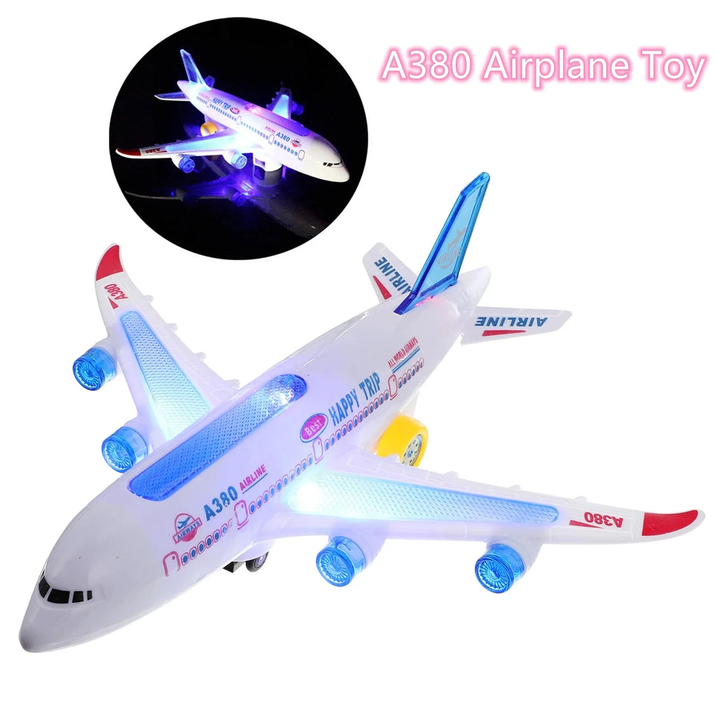 Plane Educational Toy Children Electronic Aeroplane Music Autopilot
