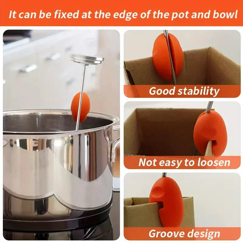 Silicone Holder Clip Fixed Probe Pot Candy Making Temp Kitchen Gadgets Zpaxo