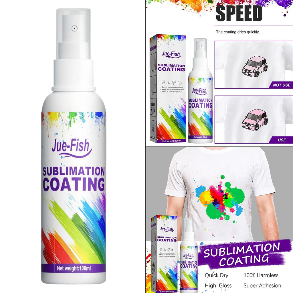Sublimation Coating Spray Fluid Cotton T Shirts Polyester All Fabrics Zpaxo