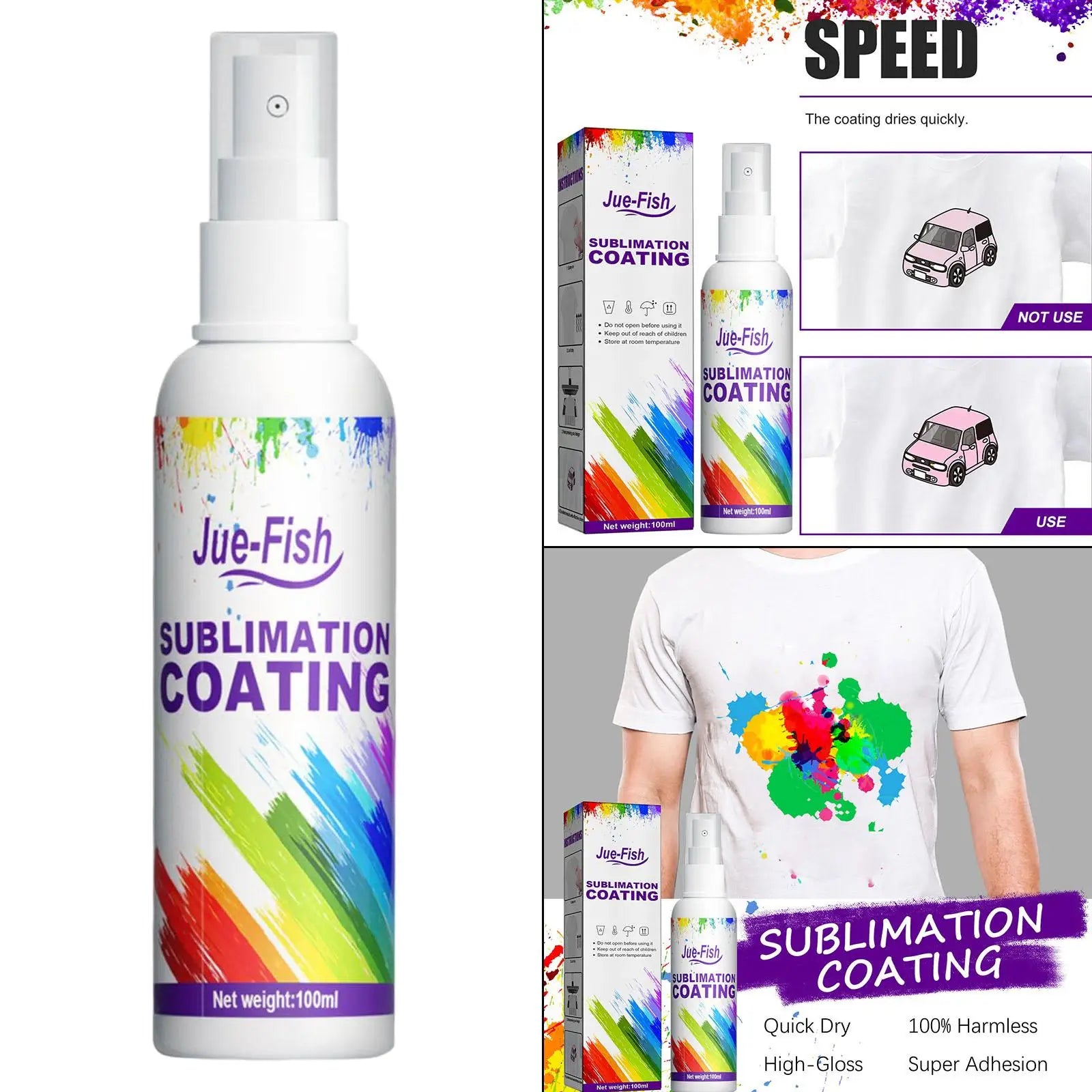 Sublimation Coating Spray Fluid Cotton T Shirts Polyester All Fabrics Zpaxo