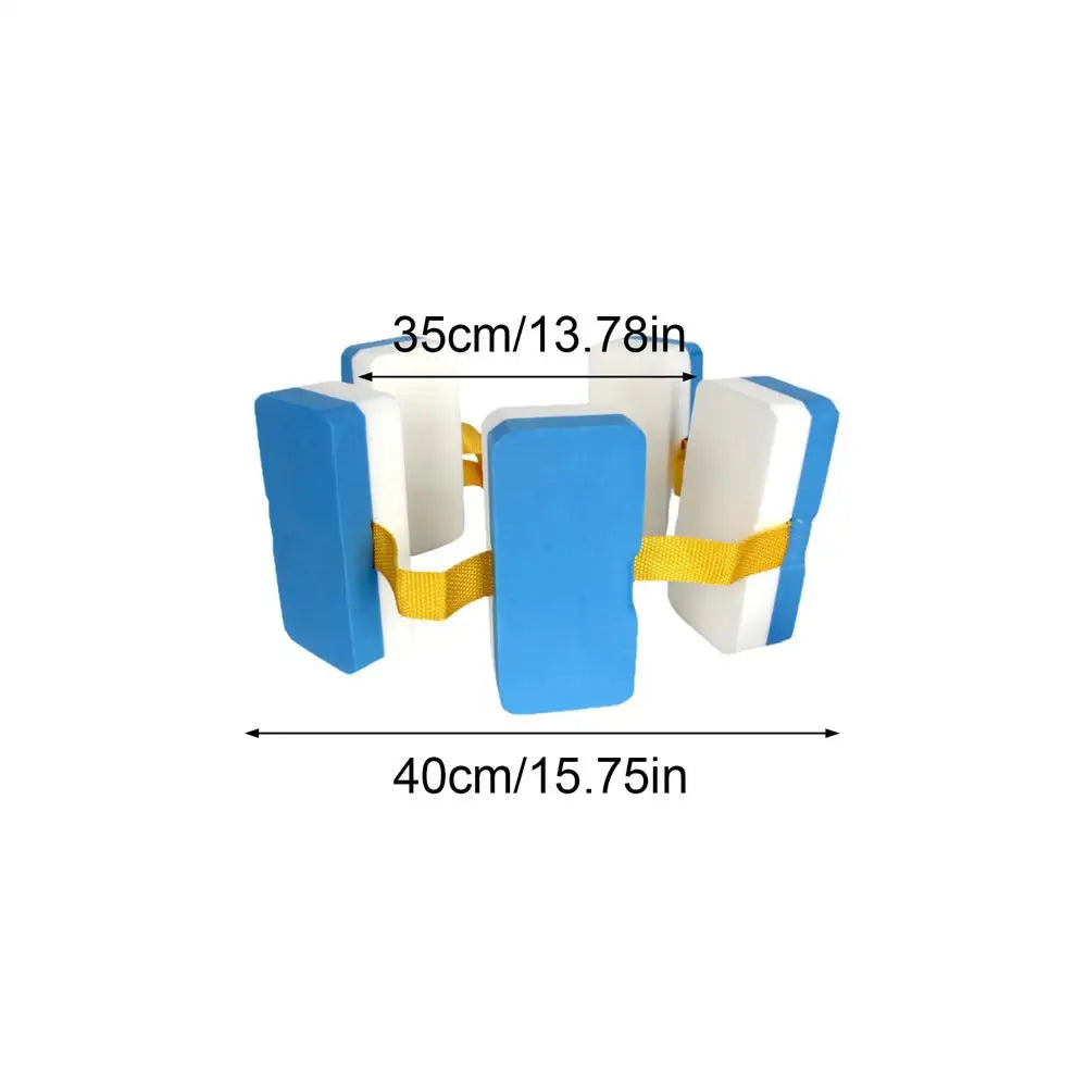 Kids Swim Belt Adjustable EVA Foam Safety Training Waist Float 5 Pads