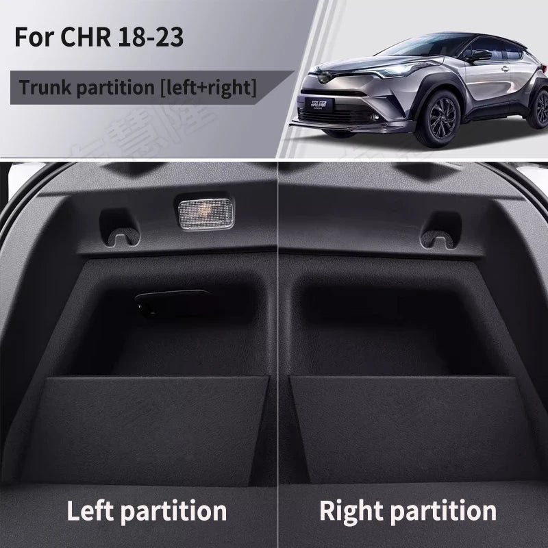 Suitable For TOYOTA IZOA CHR 2018-2023 Leling Trunk Partition Interior Decoration Car Supplies Storage and Storage Box Zpaxo For CHR 18-23